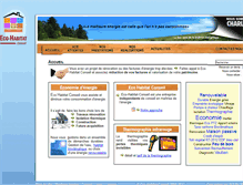 Tablet Screenshot of eco-habitat-conseil.fr